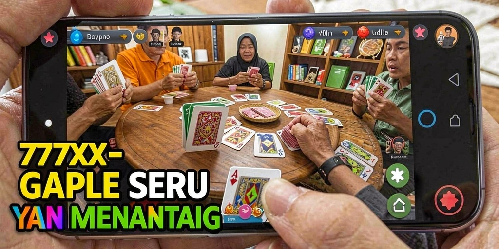 Tampilan gameplay Gaple yang menarik dan interaktif di 777ZX.