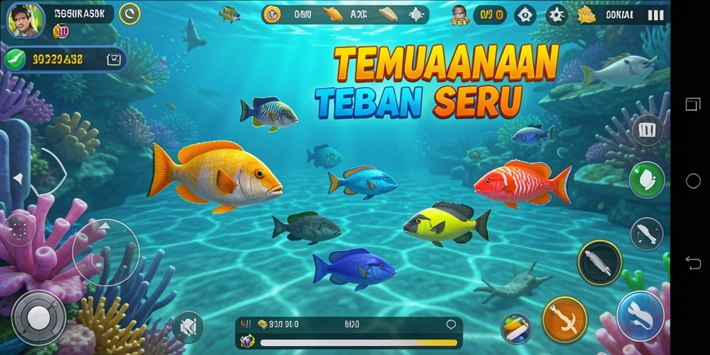 Screenshot gameplay Tembak Ikan yang menegangkan dan seru.