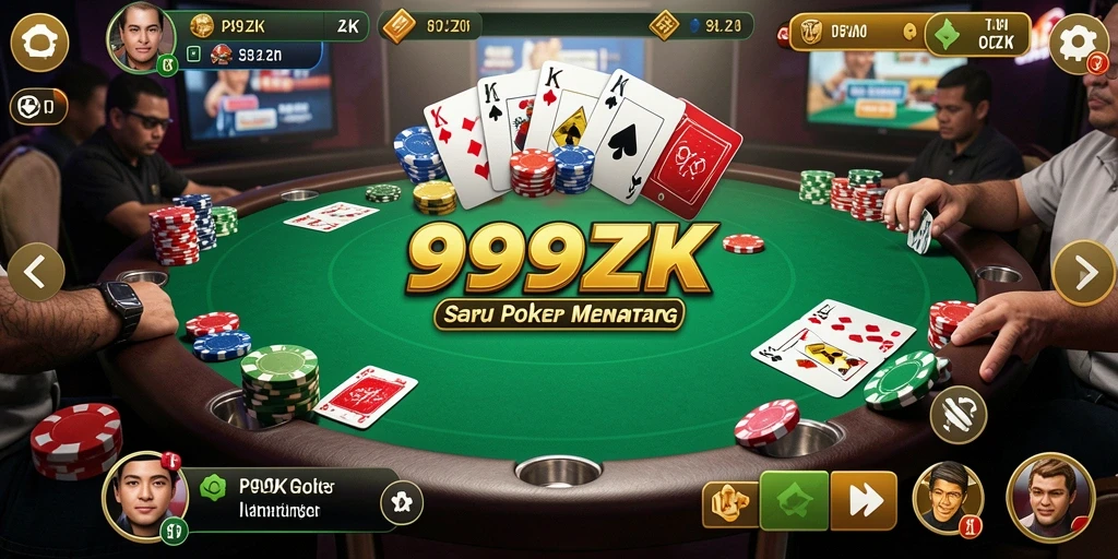 Screenshot gameplay Poker menampilkan aksi seru di 999ZK.