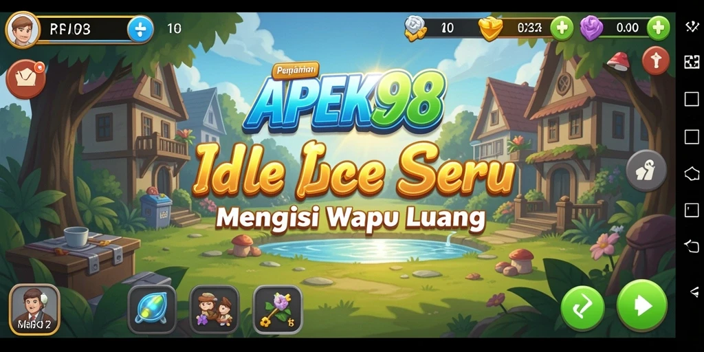 Tampilan menarik dari gameplay APEK88 yang santai.