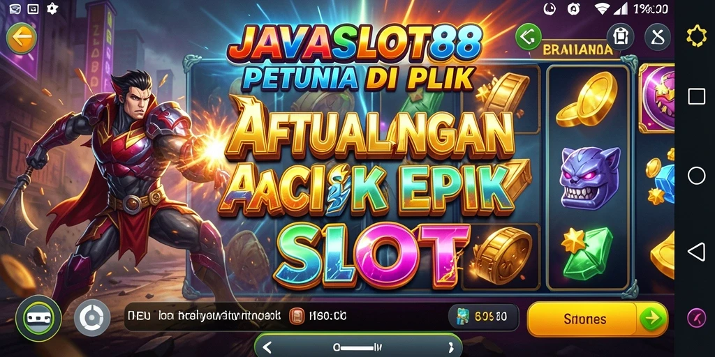 Tangkapan layar utama JAVASLOT88 menampilkan gameplay yang mendebarkan di dunia slot.