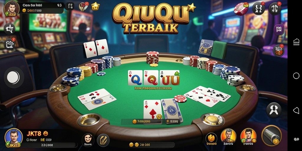 Tampilan gameplay QiuQiu yang menarik dan kompetitif.