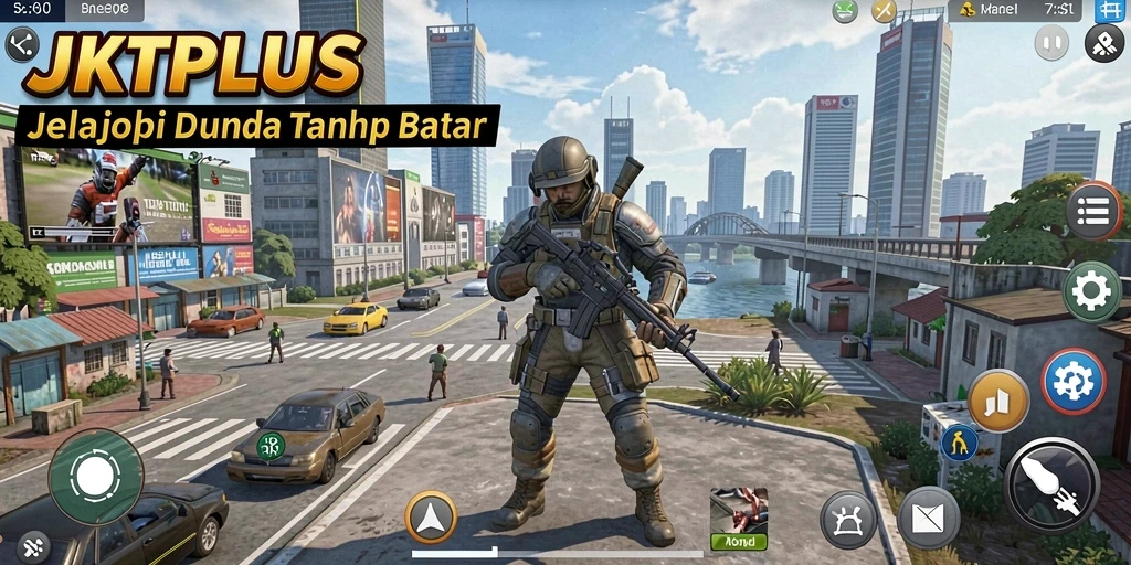 Tampilan gameplay JKTPLUS yang seru dan menawan.