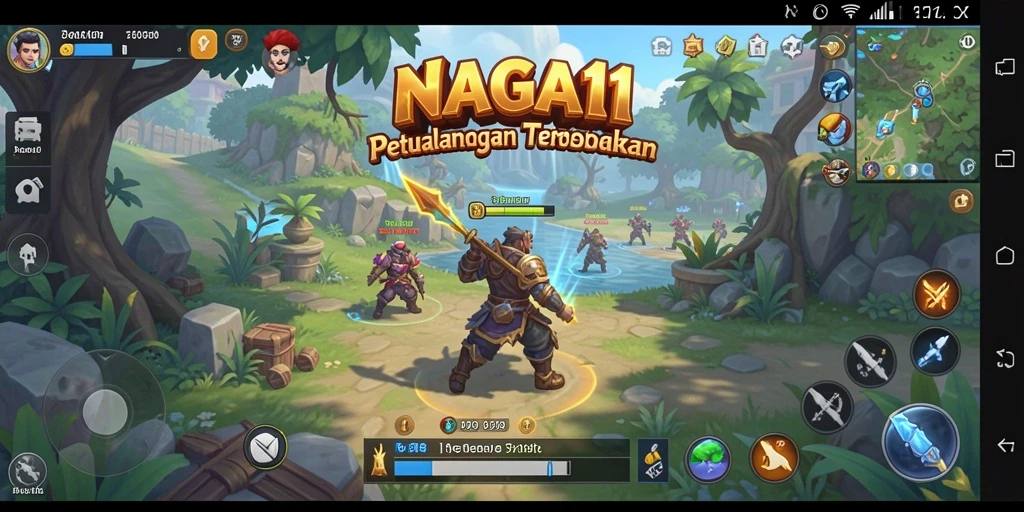 Screenshot NAGA11 menampilkan dunia terbuka yang penuh eksplorasi.