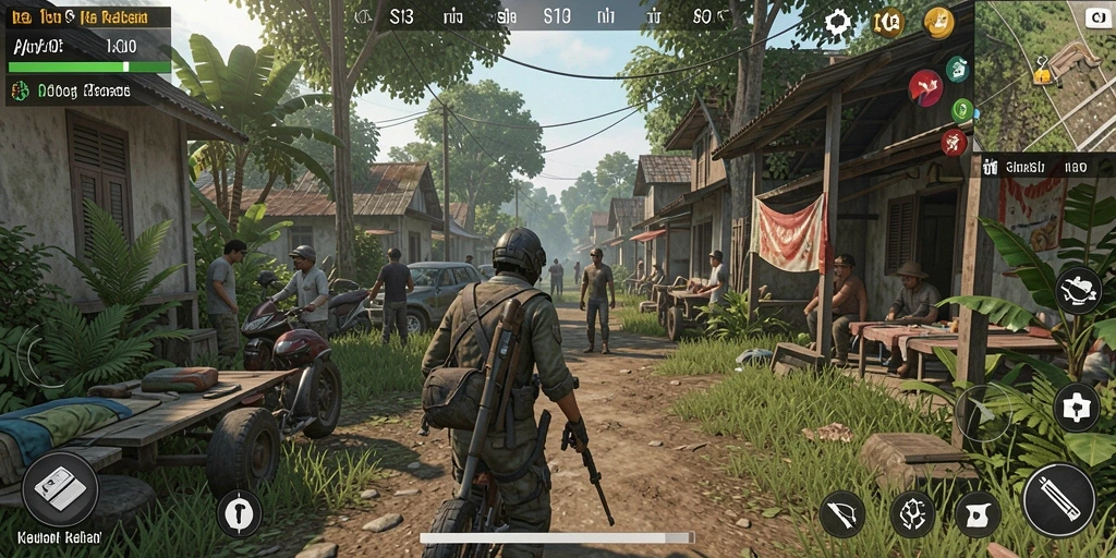 Tampilan gameplay simulasi kehidupan yang menakjubkan.