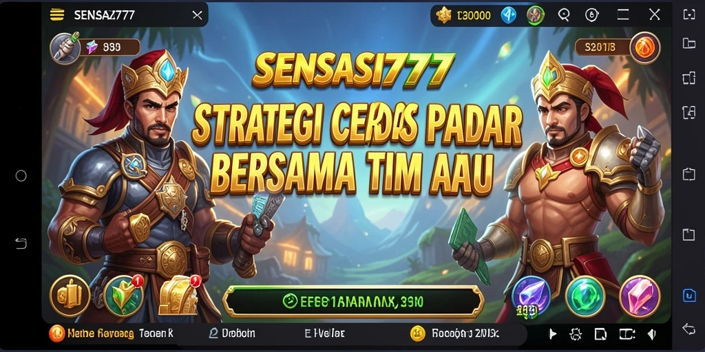 Tampilan gameplay strategi yang intens dan mendebarkan.