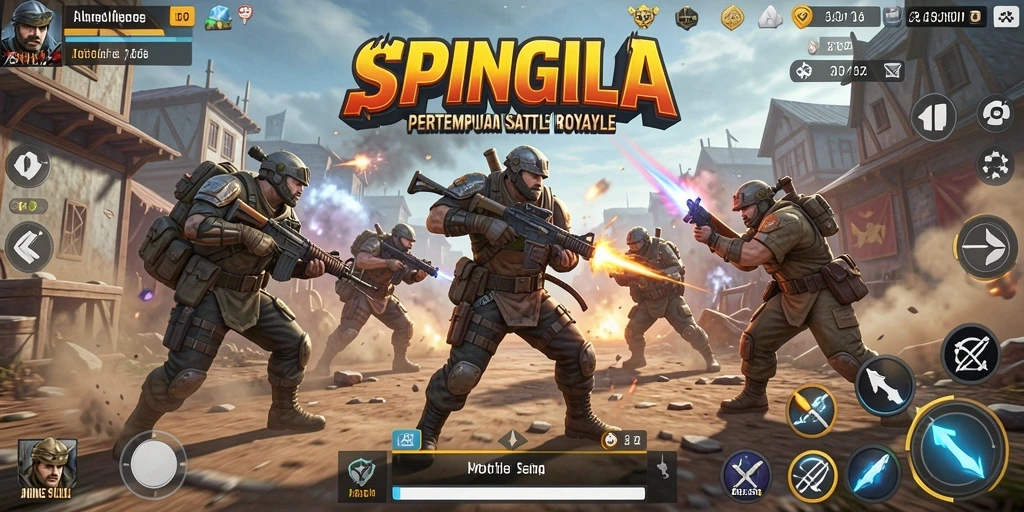 Gameplay seru dari SPINGILA di arena Battle Royale