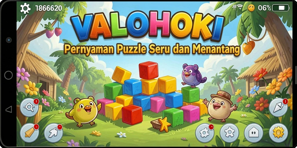 Tampilan menarik dari gameplay <strong>VALOHOKI</strong> yang menantang.