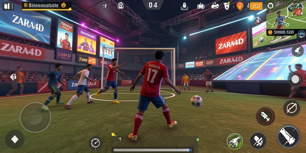 Tampilan gameplay ZARA4D yang menampilkan karakter dan lingkungan interaktif.